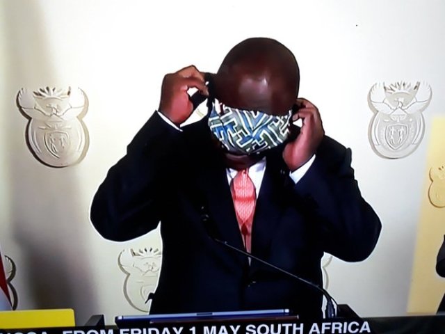 Cyril Ramaphosa's Mask Error
