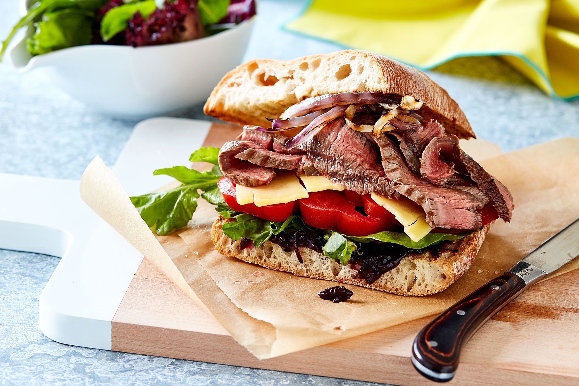 Rump steak sandwich recipe